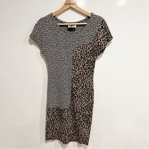 SEA New York Animal Print Mini Dress Cheetah Y2K